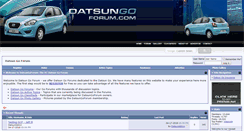 Desktop Screenshot of datsungoforum.com